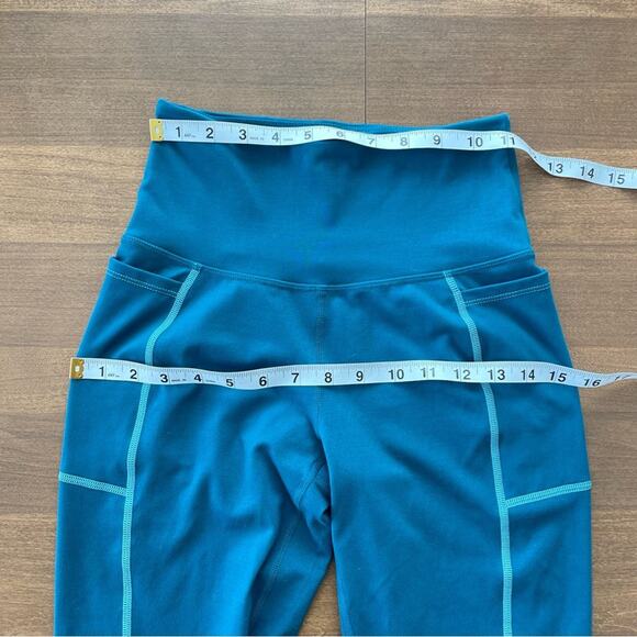 Active Booty | Womens Super Star 7/8 Legging Topaz Teal Blue Activewear Athletic - Picture 8 of 9